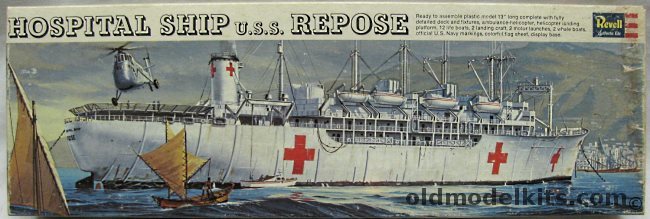 Revell 1/500 USS Repose Hospital Ship, H458-200 plastic model kit